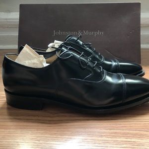 Johnston & Murphy Black Oxfords